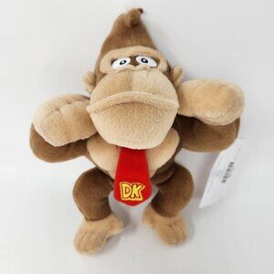 Donkey Kong Plush Toy Super Mario Series Brown Tan 10.5'' By Good Stuff Fun Inc